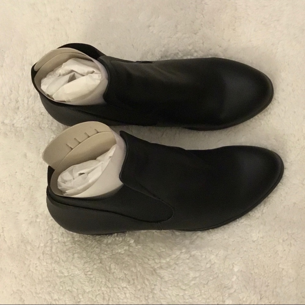 aesthetic cute boots Black Chelsea Booties